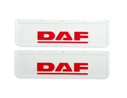 Брызговики передние Daf рельефная надпись белые 65*22 10047