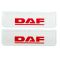 Брызговики передние Daf рельефная надпись белые 65*22 10047