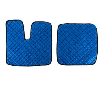  Коврики в салон Man Tgx XXL экокожа синие с черной прошивкой (автомат)
