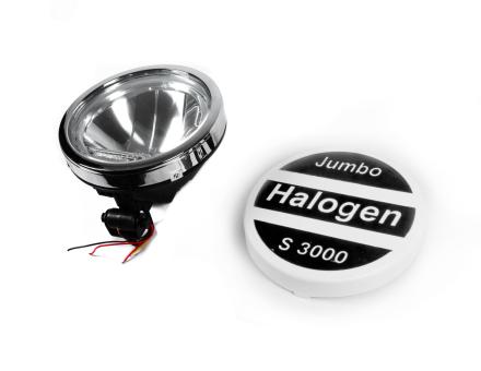 Фара дополнительная универсальная с белым диодным габаритом (хромированный кант) 710625