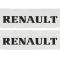 Брызговики белые Renault 65*22