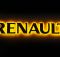 Надпись на решетку Renault нержавейка с оранжевой подсветкой (79см.*13см.)
