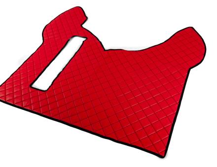 Коврики в салон Renault Premium экокожа красные (автомат)