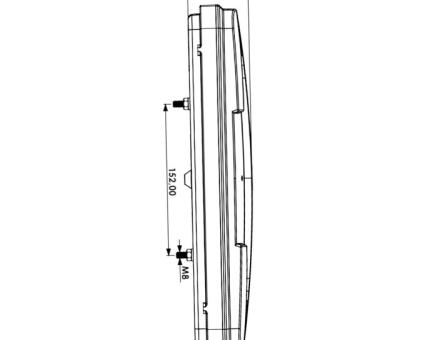  Фонарь задний светодиодный 10-30 вольт HM-0824