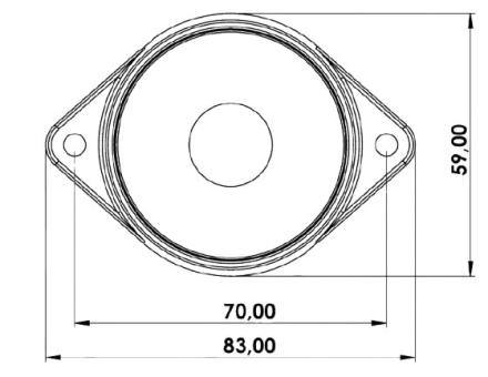 Фонарь габаритный диодный круглый белый 12-24 вольт HM-1224B
