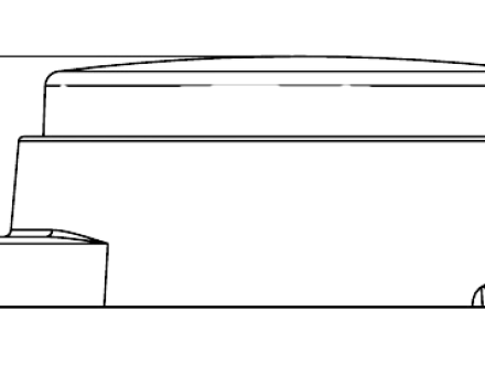 Фонарь габаритный диодный круглый белый 12-24 вольт HM-1224B