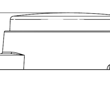 Фонарь габаритный диодный круглый желтый 12-24 вольт HM-1224Y
