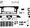 Накладки на панель Mercedes Actros MP1 2000-2003 (Meric, 44 деталей) 94000052