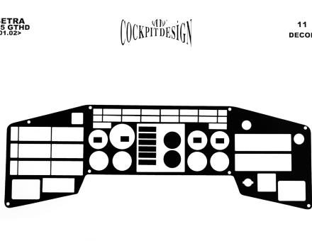 Накладки на панель Setra 315 GTHD (2002-...) (Meric, 11 деталей) 94000079