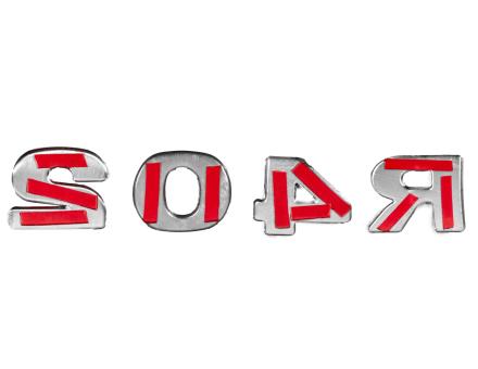 Надпись на решетку R420 нержавейка FSC190