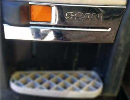 Накладки на подножку Scania нержавейка FSC149