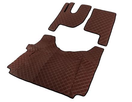 Коврики в салон Renault Gama T экокожа коричневые автомат GP3908