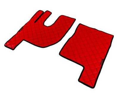 Коврики в салон Renault Gama T экокожа красные автомат GP3903