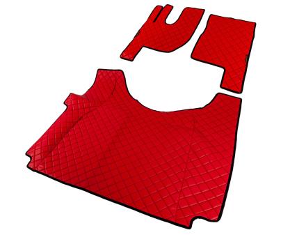 Коврики в салон Renault Gama T экокожа красные автомат GP3903