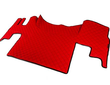 Ковер в салон Renault Gama T экокожа красный (ровный пол) автомат GP3933