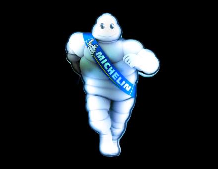  LED логотип Michelin Bibendum 12–24В – светодиодная подсветка для авто и грузовиков