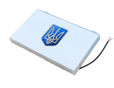 Светодиодная LED панель Флаг Украины с Трезубцем 12–24В для авто