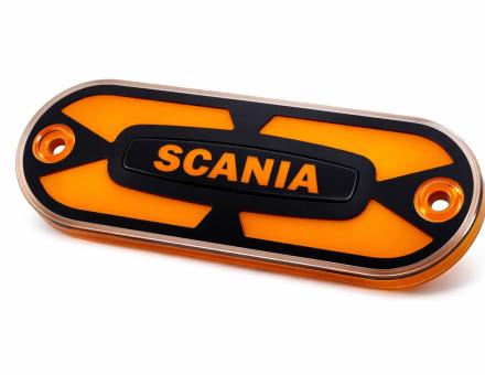 Фонарь габаритный неоновый желтый с логотипом Scania L0549Y