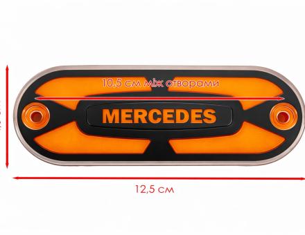 Фонарь габаритный неоновый желтый с логотипом Mercedes L0543Y