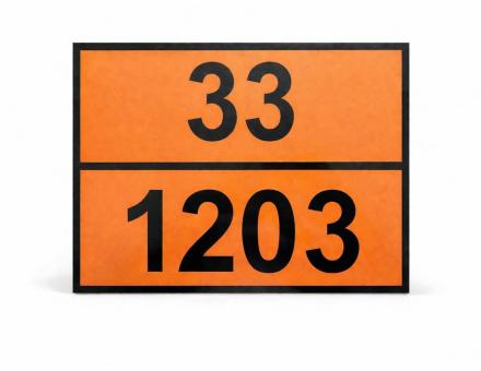 Таблица ADR двухсторонняя 30/1202 (Дизель) – 33/1203 (Бензин), 30×40 см