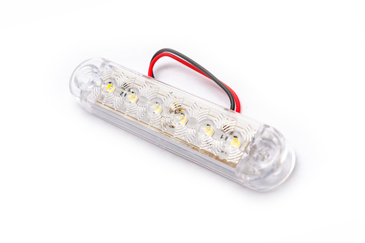 Габаритный 6-ти диодный фонарь 12-24 вольт белый 0173 купить с ...